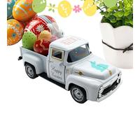 Easter Truck - Interactive Rustic Spring With Eggs Bunny Vintage, Cute Easter Toys Kids Trucks | For Boys Girls Family Home Nursery Playroom Bedroom School Classroom Farmhouse Travel Holiday