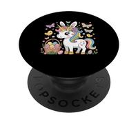 Easter Unicorn Design Eggs Funny for Toddler Kid PopSockets Adhesive PopGrip