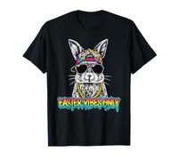 Easter Vibes Only Cool Bunny Rabbit Sunglasses Cap Gamer T-Shirt