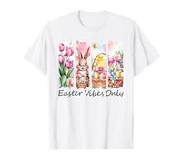 Easter Vibes Only Easter Outfit Women Girls Cute Bunny T-Shirt