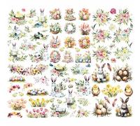 Easter Watercolour Rice Paper, 20 x 26,6cm (6pc) - 6 Designs for Scrapbooking Cards Crafts, Decoupage by CRAFT KREATIVELY