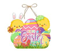 Easter Welcome Sign, Easter Bunny Shape Door Hanger | Welcome Sign Door Signs - Easter Bunny Egg Holiday Ornament, Paper Spring Decor, Dec