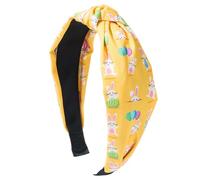 Easter Wide Headband Happy Easter Headband Decor Wide Knotted Headbands for Women - Tied Design Hair Accessories for Weddings, Holidays, Dating, Travel, Large