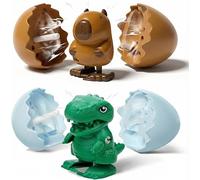 Easter Wind-Up Hatching Surprise Eggs, Hatching Dinosaur Egg Toy for Kids, Spinning Egg Hatches into Walking Penguin Toys, Clockwork Surprise Eggs for Kids Easter Basket Filler (Capybar dinosaur)