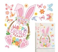 Easter Window Clings | Double-Sided Static Bunny Decal | Easter Window Decor - for Holiday Home Kitchen Living Room Indoor Classroom