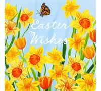 Easter Wishes Fluttering Spring Beauty Artistic Easter Greeting Card 603518