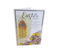 Easter Wishes Religious Blessings Greeting Card