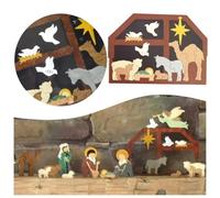 Easter Wooden Puzzle The Birth of Jesus Home Interior Decoration Interesting Desktop for Office Sturdy Durable Enthusiasts Teenagers Christian Decor with Resurrection Spirit