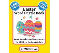 Easter Word Puzzle Book: Word Searches and Crosswords with Large Easy to Read Print about Easter, Spring, Church and More | 8.5x11 inches, 121 pages | ... Gift for Holidays, Vacations, and Free Time