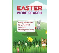 Easter Word Search Challenge for Teens: 52 Great Fun & Brain-Boosting Activities with Spring, Bunny, Christian, Religious and Bible Themes | Perfect Travel-Sized 6x9 Book for your Teenager's basket.