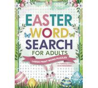 Easter Word Search for Adults: Large Print Word Puzzle Book for Stress Relief and Relaxation Spring Themed with Solutions, Seniors Fun & Joyful Word Find Brain Relaxing Religious Activity