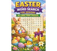 Easter Word Search for Seniors: Large Print 6×9 Puzzle Book with 120 Pages | Easy Easter Word Searches About Spring, Faith, Bunnies and Easter ... Gift for Holidays, Church Groups and Family