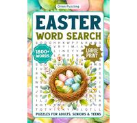 Easter Word Search Large Print: 1800+ Words, Fun Easter Themed Word Find Puzzle Book For Adults & Seniors, 85 Spring Word Search Puzzle Book With Solutions