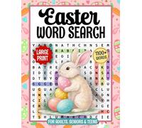 Easter Word Search Puzzles For Adults Large Print: 825+ Words, Fun Holiday Themed Word Find Puzzle Book For Seniors, Easter Large Print Word Search
