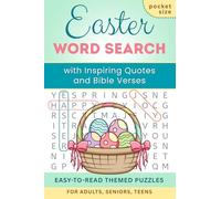 Easter Word Search Travel Size: Pocket Book 4x6" - Large Print Themed Puzzles with Joyful Easter Quotes and Bible Verses for Adults, Seniors, Teens - ... Size Words Search Books 4x6" for Travel)