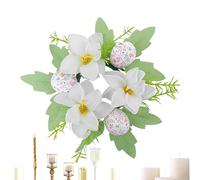 Easter Wreath, Easter Egg Ring Garlands - Artificial Flowers Christmas Rings with Easter Eggs on the Farm,Spring Garland with Flower Wreath, Sturdy Centrotave