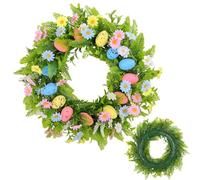 Easter Wreath for Front Door | Spring Realistic Ornament,Artificial Egg Easter Door Wreath - for Indoor Outdoor Mantel Restaurant Wall Fence Dining Room Patio