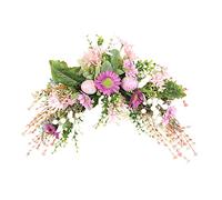 Easter Wreath Garland Colored Eggs Indoor Outdoor Spring Wreath Half Circle 50 cm