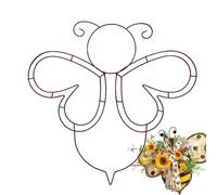 Easter Wreath Shape - Bunny Metal Frame, Craft Base | Holiday Hanging Decoration Supply for Indoor and Outdoor Display, DIY Floral Project