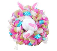 Easter Wreaths For Front Door, Easter Thief Bunny With Ears Wreath, Door Wreaths Bunny Decorations, Plush Doors Garland Decoration - Spring Outdoor Indoor Welcome Decoration