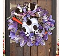 Easter Wreaths for Front Door Outside, Easter Bunny Butt Wreath, Artificial Easter Egg Wreaths Spring Front Door Wreath Decoration, Easter Rabbit Wreath with Swinging Legs Spring Decor (Pink-B)