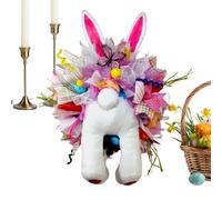 Easter Wreaths For The Front Door | Funny Seasonal Holiday - Rabbit Egg Spring Garland For The Front Door | For Outdoors, Desk, Table, Window, Yard, Living