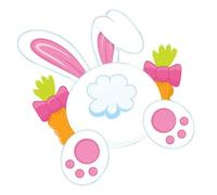 Easter Yard - Creative Easter Decoration, Garden Fence Lookout | Bunny Decor, Durable Garden Sign, Outdoor Garden Fence Sign Decor, Al AI Garden