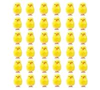 Easter Yellow Toy Soft Stuffed Animal Pack | Decorative Party Table Ornaments for Egg Hunt Display, Miniatures Art Supplies