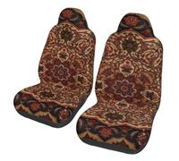 Eastern Accent Vintage Persian Pattern Motors Front Seat Protective Breathable Seat Covers for Cars, Automotive Comfort & Protection for Most Cars, Van, Trucks, SUV