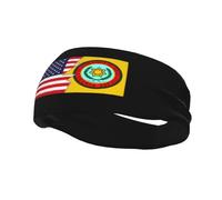 Eastern Band Cherokee Flag and America Headbands Men Women Non Slip Wicking Sports Sweatband for Gym Basketball Yoga Hairbands