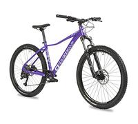 Eastern Bikes Alpaka 27.5" Lightweight MTB Mountain Bike, 9-Speed, Hydraulic Disc Brakes, Suspension Fork Available in 3 Frame Sizes. (15", Purple)