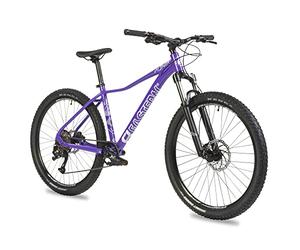 Eastern Bikes Alpaka 27.5" Lightweight MTB Mountain Bike, 9-Speed, Hydraulic Disc Brakes, Suspension Fork Available in 3 Frame Sizes. (17", Purple)