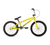 Eastern Bikes Paydirt Kids/Adults BMX Bike for Beginners - Multiple Colours, 20-Inch Wheels, Bar Pad for Street, Urban and Skatepark riding. (Yellow & Chrome)