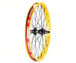 Eastern Bikes Throttle 20 Inch BMX Wheel - Double Wall Rim, Sealed Bearing Hub, Front or Rear, BMX Freestyle Wheel (Gold, Rear (14mm))