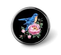 Eastern Bluebird Brooch Pins for Women Men Cute Badge Lapel Pins for Backpack Dress Accessories