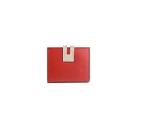 Eastern Counties Leather Cassie Contrast Panel Leather Purse - Red/Ivory - Red/Ivory - One Size