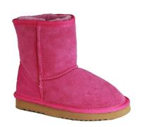 Eastern Counties Leather Kids Charlie Sheepskin Boots - Pink - 1 UK - Pink