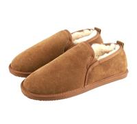 Eastern Counties Leather Mens Avi Sheepskin Hard Sole Slippers (10 UK) (Chestnut)