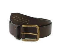 Eastern Counties Leather Mens Cole Leather Waist Belt - Brown - 28in - 32in - Brown - 90% Leather/10% Brass