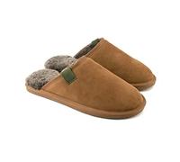 Eastern Counties Leather Mens Ellis Sheepskin Slippers (9 UK) (Chestnut)