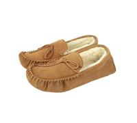 Eastern Counties Leather Men's Jesse Suede Moccasins in Beige | Size: 3 Eastern Counties Leather Beige 3