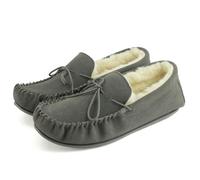 Eastern Counties Leather Mens Joel Suede Moccasins - Grey - 9 UK - Grey - 80% Suede/20% TPR