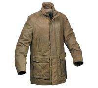Eastern Counties Leather Men's Leather Mid Length Jacket in Khaki | Size: 40R Eastern Counties Leather Khaki 40R