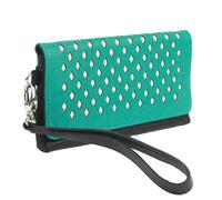 Eastern Counties Leather Nina Leather Purse - Black/Turquoise - Black/Turquoise - One Size