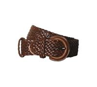Eastern Counties Leather NLB04 Plaited Leather Waist Belt (18 UK) (Dark Brown)