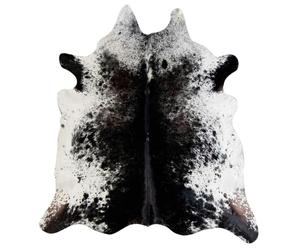 Eastern Counties Leather Rare Exotic Cowhide Leather Rug - Salt & Pepper - Salt & Pepper - One Size