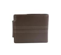 Eastern Counties Leather Scott Contrast Panel Leather Wallet - Brown/Taupe - One Size - Brown/Taupe - 100% Leather