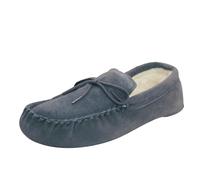 Eastern Counties Leather Unisex Wool-blend Soft Sole Moccasins - Navy - 8 UK - Navy