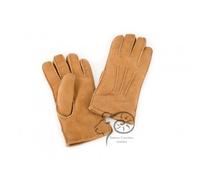 Eastern Counties Leather Women's 3 Point Stitch Detail Sheepskin Gloves in Tan | Size: Medium Eastern Counties Leather Tan M