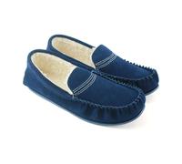 Eastern Counties Leather Women's Bethany Berber Suede Moccasins in Blue | Size: 3 Eastern Counties Leather Blue 3